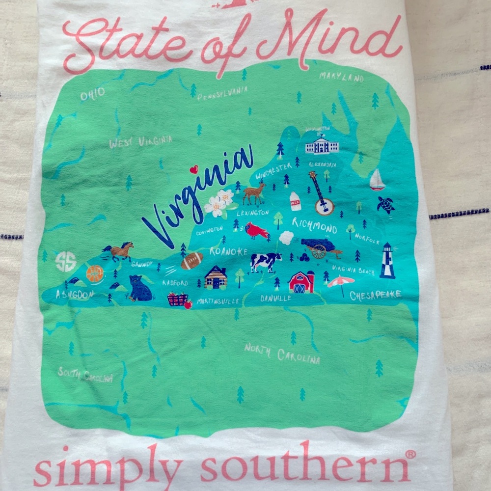 White Simply Southern Tee